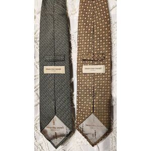 Pronto Uomo Ties Mens Lot of 2 100% Silk‎ Italy Formal Business Wedding Church